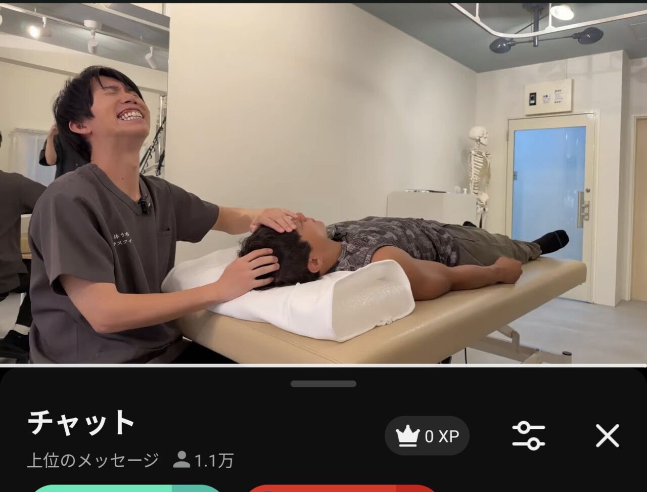 【悲報】ショートスリーパー堀大輔さん、整体の施術中に27分間眠る