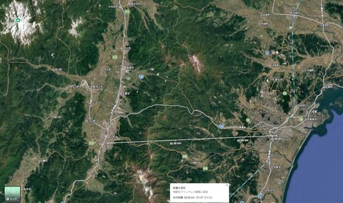 直線距離が意外と近くてびっくりする場所www