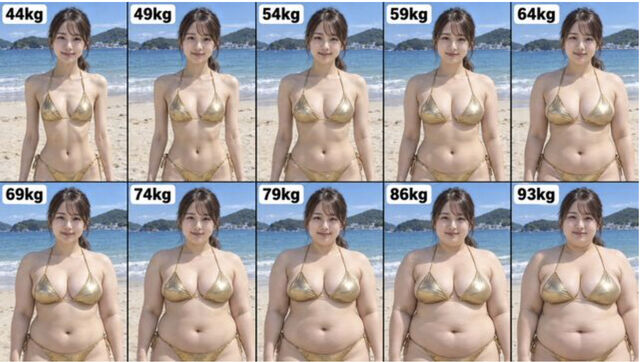 【画像あり】ワイは69㎏を選んじゃった画像がこちらwww
