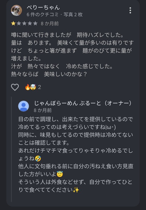 【画像】尖ったラーメン店主が見つかるwww