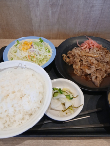 期間限定　松屋牛皿特盛定食