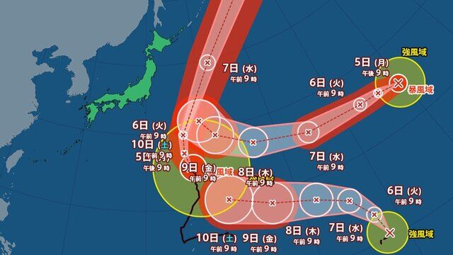 【画像】台風27～29号、もうメチャクチャwww