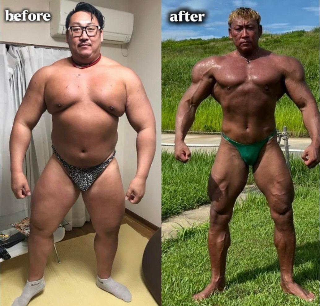 【画像】チー牛が筋トレした結果www